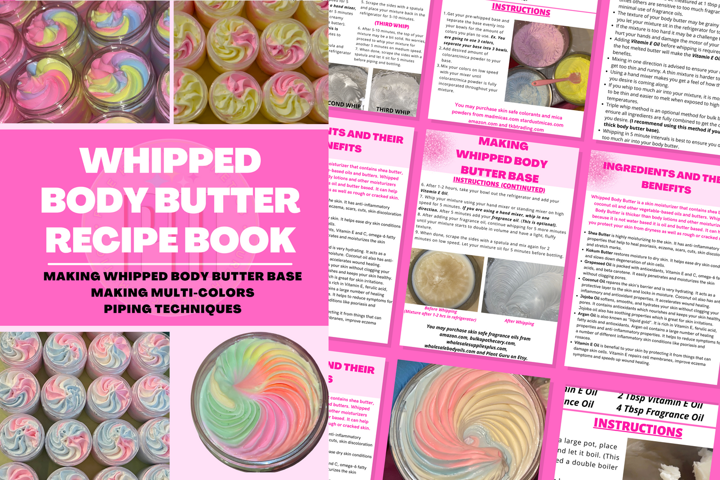 Whipped Body Butter Recipe Book