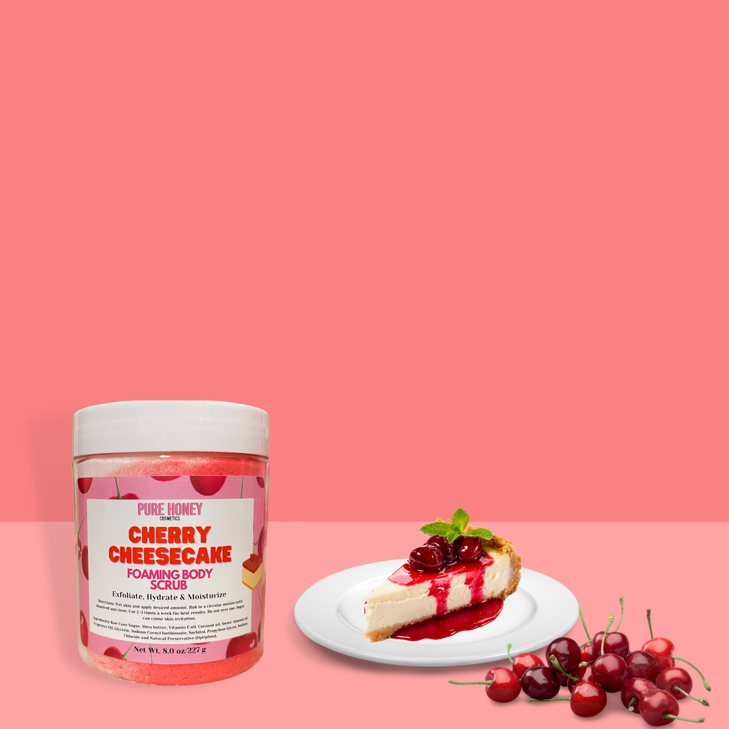 Cherry Cheesecake Foaming Body Scrub