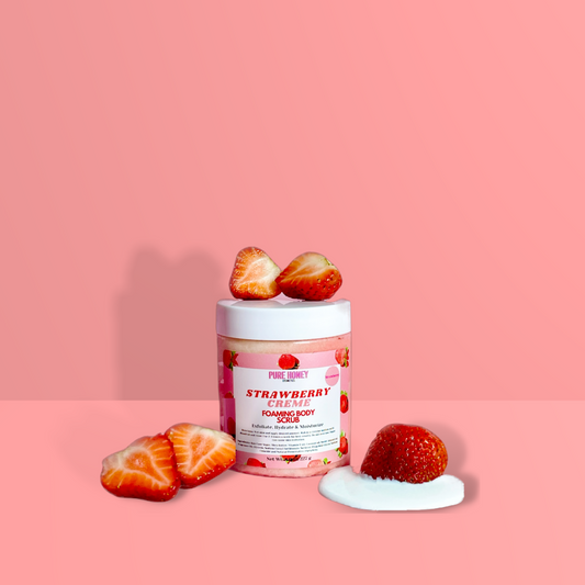 Strawberry Creme Foaming Body Scrub